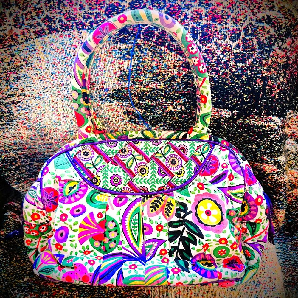 Vera Bradley Floral Shoulder Bag Purse